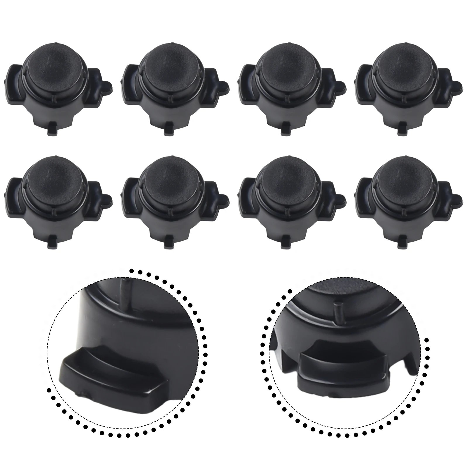 8 Pcs Parking Sensor Cap Set Designed for Mercedes For Benz C300 CLS450 E450 GLC63 GLS580 Aftermarket Replacement