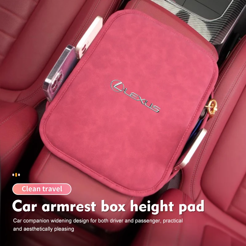 Universal Car Armrest Box Pad Central Control Storage Bag For Lexus CT ES GS NX IS250 CT200h IS300h ES300h ERX400h NX300h