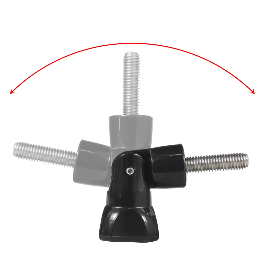 M5 Rändelschraube, faltbarer Bolzen, Rändelschraube, Knopf für GoPro Hero 11 10 9 8, für DJI Action Kamera, Einbeinstativ, Stativ, Haltegriff, Stick-Halterung – Detail 2