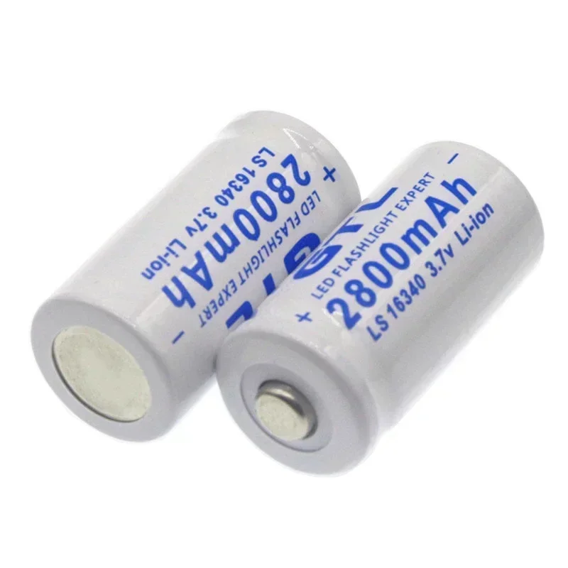 2024 hohe kapazidades 2800mah 3,7 V Li-Ion 16340 Batterien CR123A Batterie For LED Taschenlampe Fuer 16340 CR123A Batterie