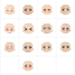 OB11 Doll Face 1/12 BJD Doll Face With 3D Anime Decal Eyes Cute Change Faces For GSC Head DIY Accessories For Kids Gifts Toy
