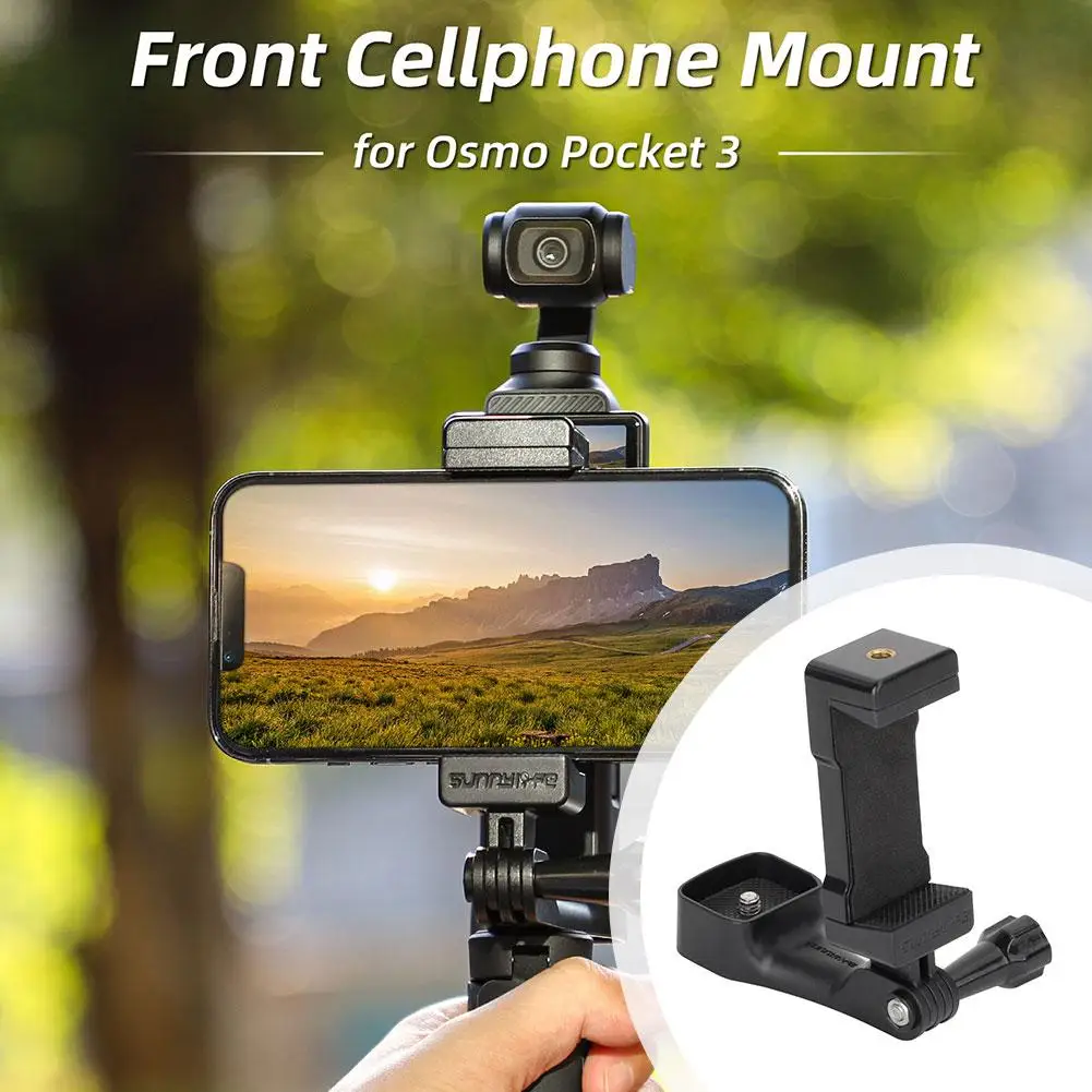 Mobile Phone Stand Mount Camera Connector Holder Phone Accessory Extension Bracket Compatible for OSMO Pocket 3 Camera V4X1