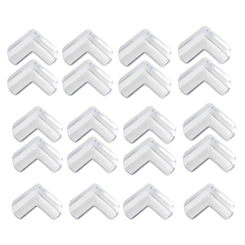 20 Pieces Corner Protectors, L-Shaped Corner Protectors And Corner Protectors Clear Bumper Protectors For Baby Kids