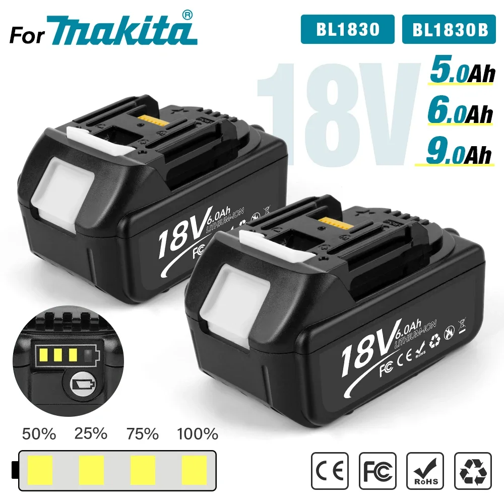 

BL1850 For Makita 18V Battery Rechargeable Battery 18650 Lithium-ion Cell Suitable For Makita Power Tool BL1860 BL1830 LXT400