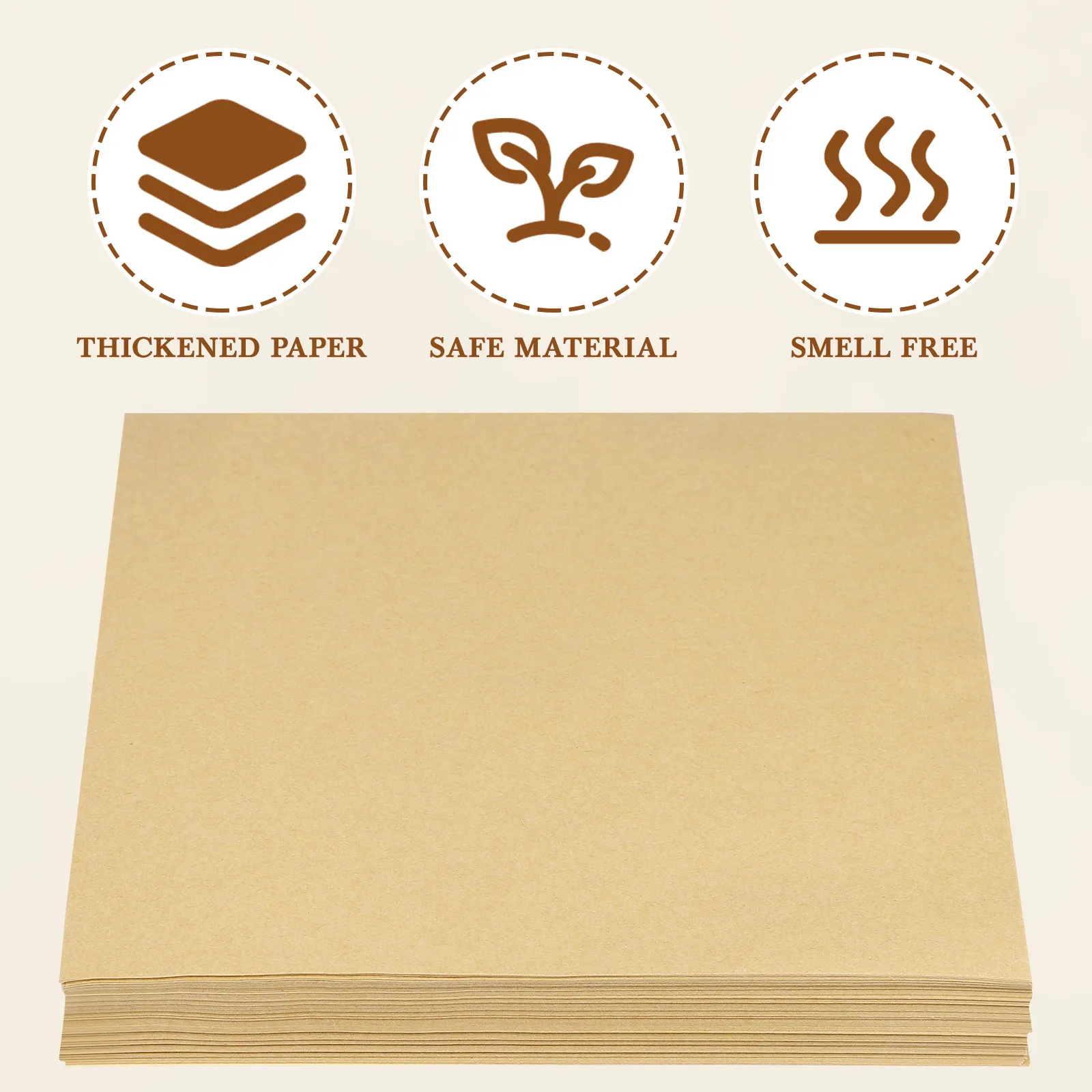 500Sheets Oil Absorbing Paper Multi-Purpose Oil-Proof Snack Mat for Fried Food Pizza Baking Disposable Party Food Wrapping