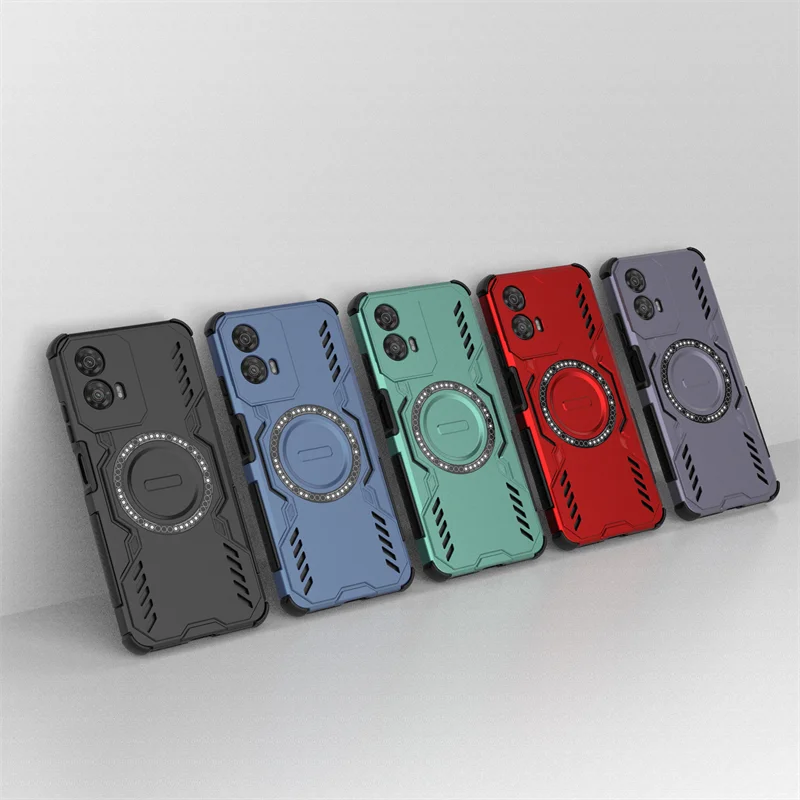 Para Motorola Moto G34 Funda Moto G34 Funda disipación de calor carga inalámbrica magnética Fundas protectoras para teléfono en Moto G34 Funda