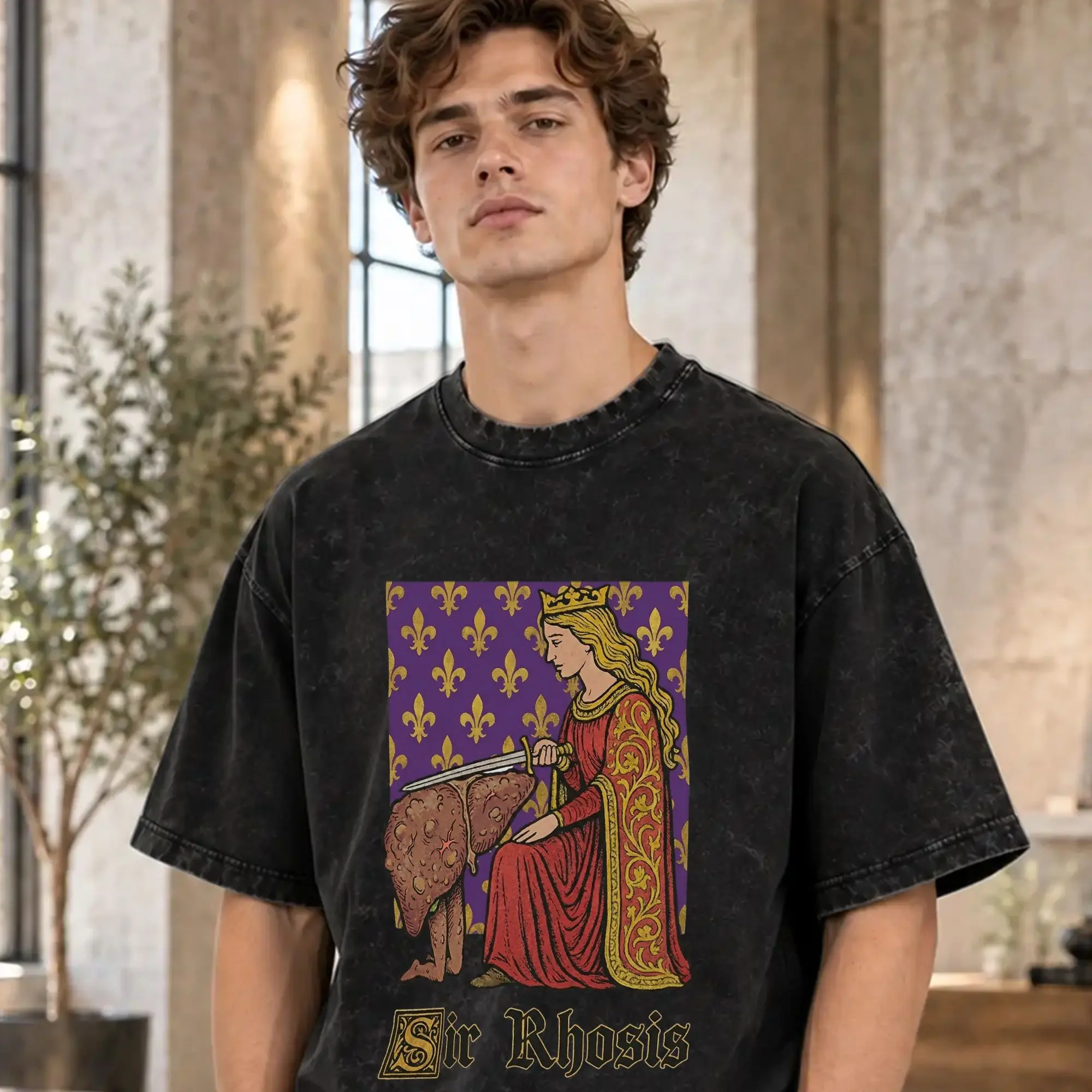 Sir Rhosis Funny Gen Z   T-Shirt Men  Funny Pure Cotton Tee Shirt Crew Neck Short Sleeve T Shirts Classic Clothes