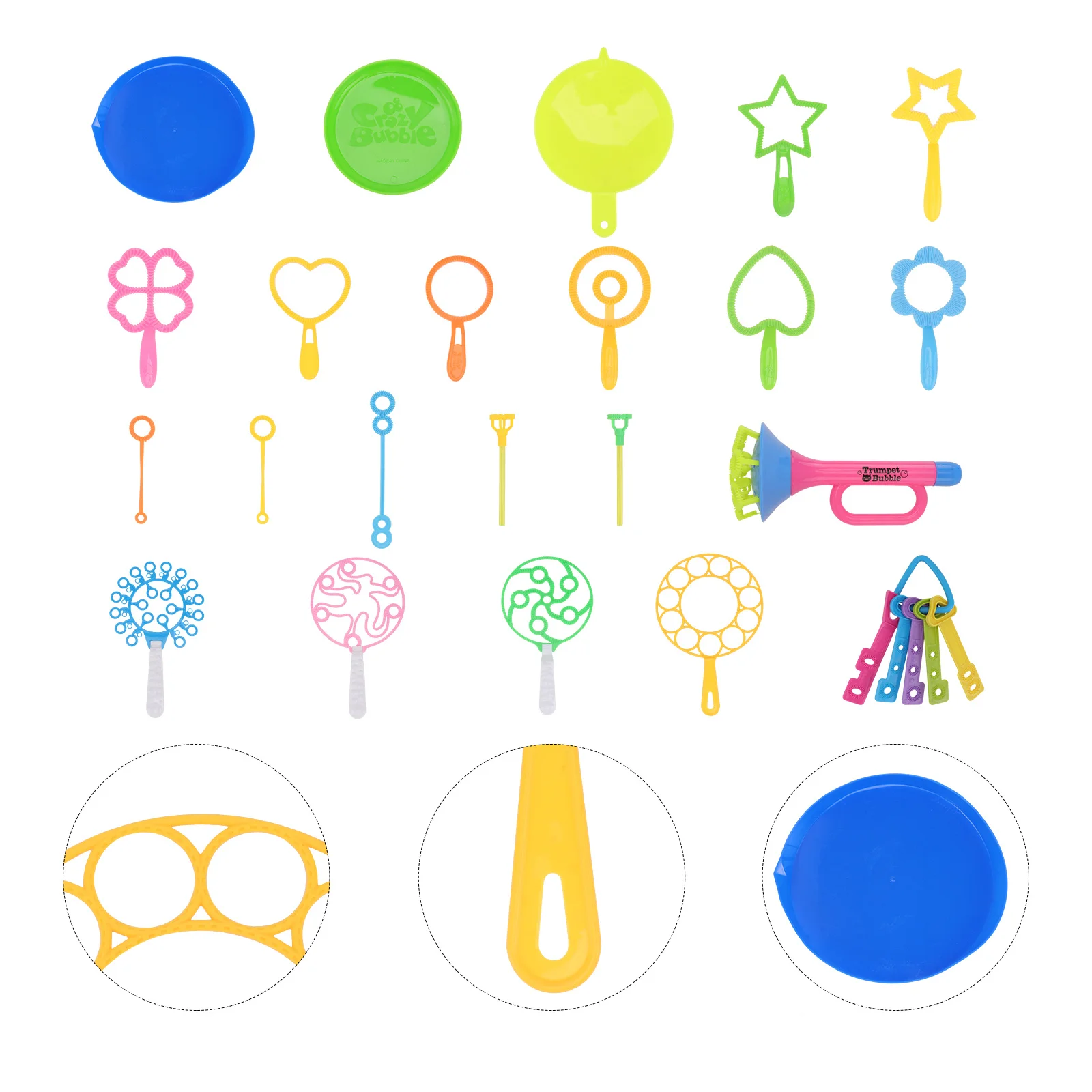 29-teiliges Luftpolster-Stick-Set, robuster Griff, kleines Tablett im Lieferumfang enthalten, sicheres Material für Kinder, lustig, ideal, Strand, Sommer, Outdoor, Innenbereich, Party