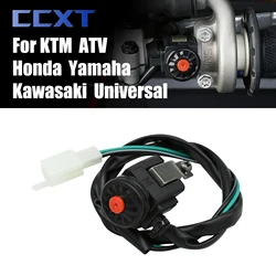 Motorcycle Start and Kill Switch NO/OFF Horn Button Commonly Open Electrical Converter For Yamaha ATV UTV KTM Honda Kawasaki Etc