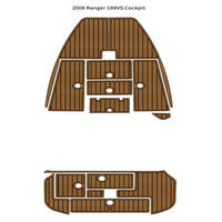 2008 Ranger 188VS Cockpit Pad Boat EVA Foam Teak Deck Flooring Mat Self Adhesive
