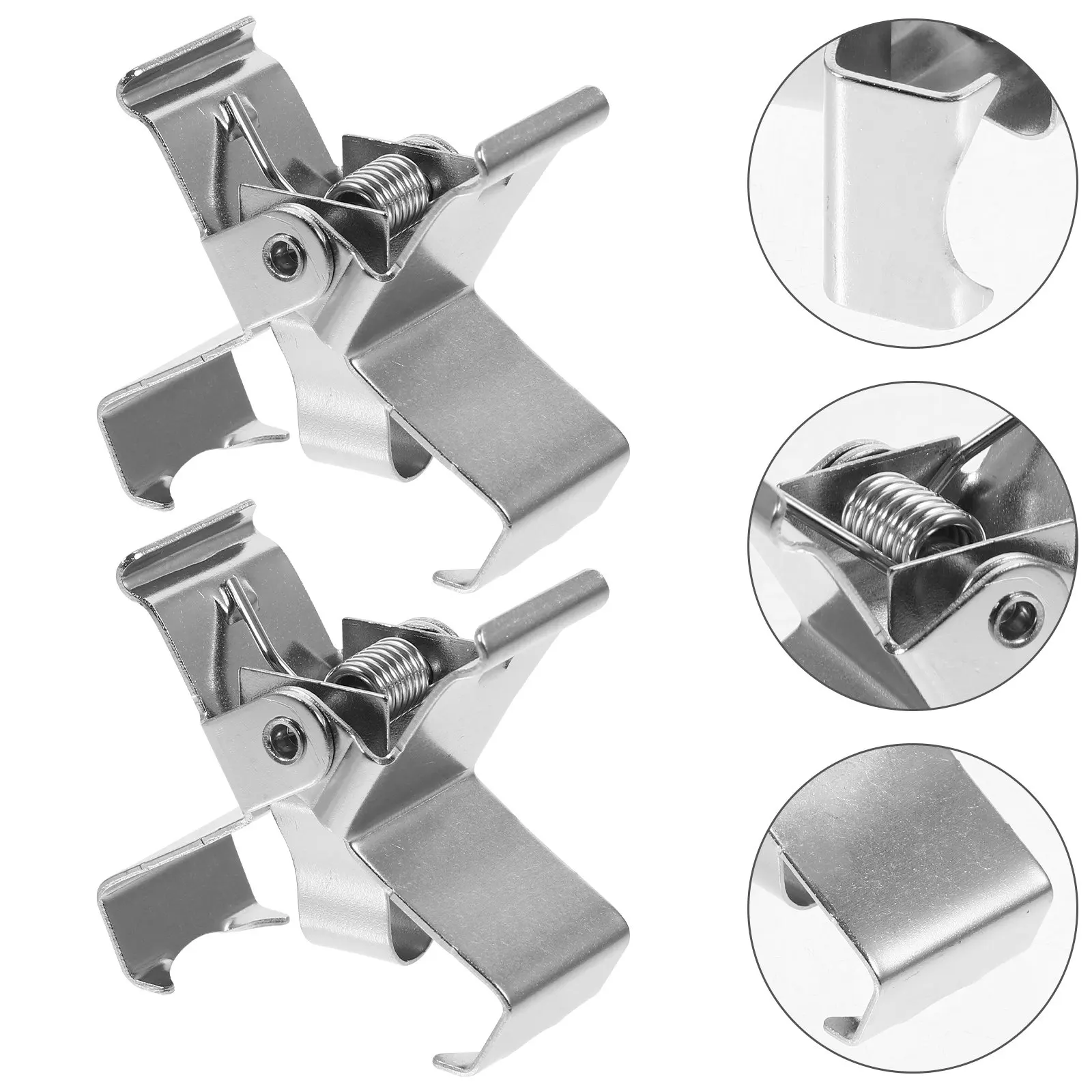 

2Pcs Stainless Steel Separating Clips Oil Painting Supply Metal Frame Separating Clip Wear Resistant Canvas Pad