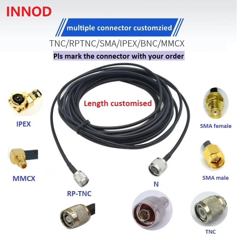 

5M Uhf rfid reader/Antenna Cable RP-TNC/SMA/N /TNC connector