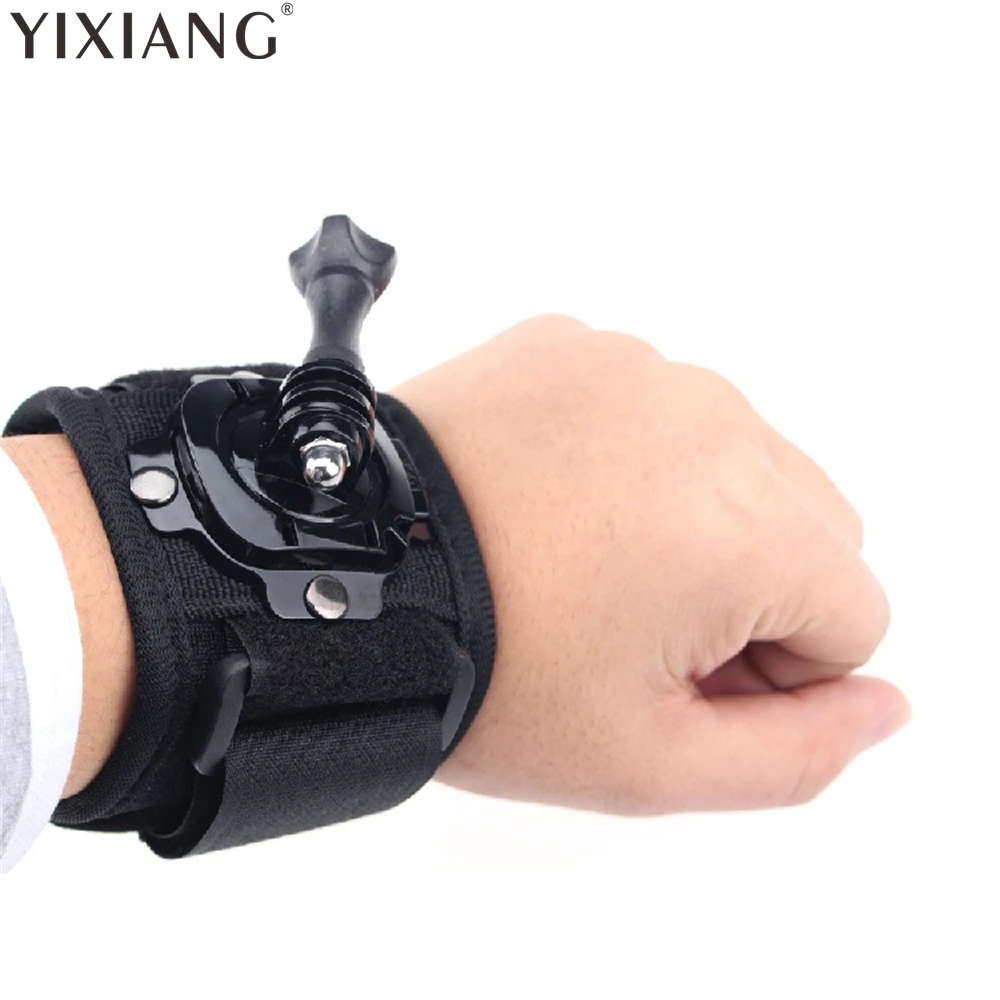 FOR Gopro 360 Degree Rotating Wrist Hand Strap Band Tripod Mount Holder For GoPro Hero 4 2 3 3+ SJ4000 Action Camera