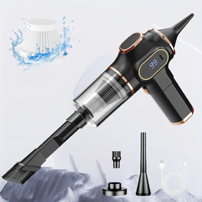 НОВАЯ бытовая техника, портативный мощный ручной пылесос, длительный срок службы батареи, подходит для уборки автомобилей и домашнего мусора.