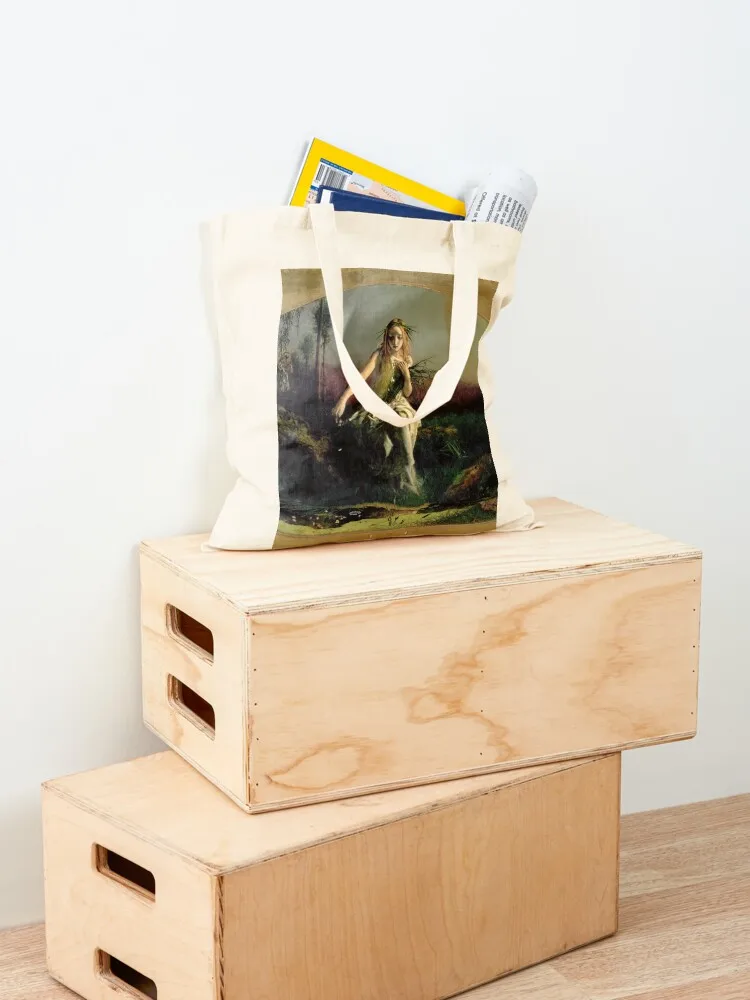 Ophelia 1852 - Arthur Hughes Tote Bag حقيبة قماش حقيبة للمتسوقين حقائب نسائية للمتسوقين الجامعيين #4