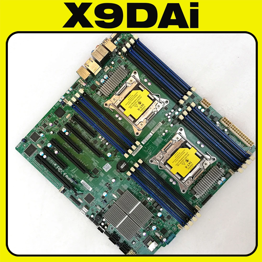 X9DAi For Supermicro Dual way Server Motherboard ECC DDR3 LGA2011 PCI-E 3.0 SATA3 USB 3.0