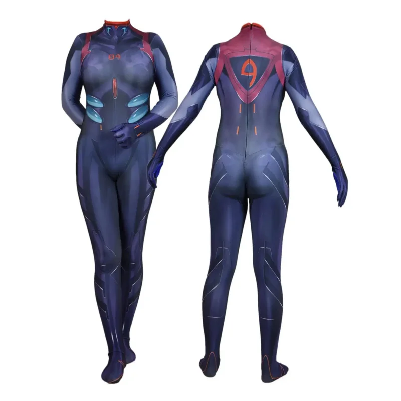 Anime Asuka Langley Soryu Mari Rei Ayanami przebranie na karnawał Asuka test kombinezony Zentai garnitur Halloween body dorośli dzieciş257