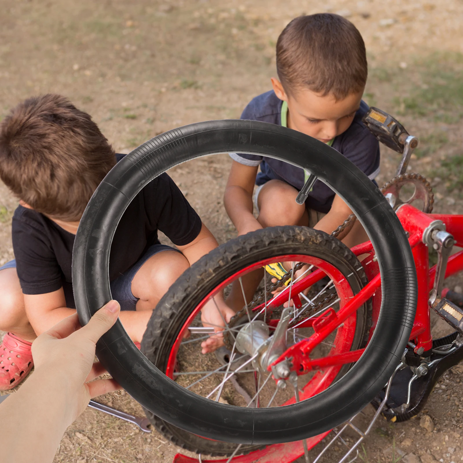 

2pcs 14 Inch Children'S Car Tire Inner Tube Replacement Bike Shockproof Wear-Resistant Natural Rubber Cycling Tube For Mountain