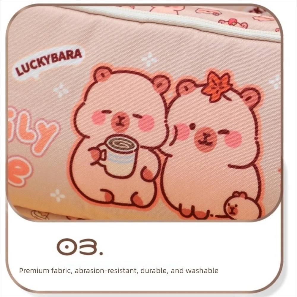 NEW Capybara Capybara Pen Case Double Opening Large Capacity Stationery Box Universal Multifunctional Pen Box Universal Use