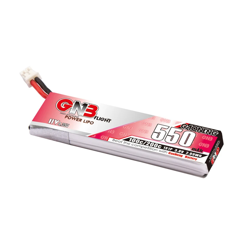 1-10 Buah GNB 520MAh 3.8V 80C/160C 1S 4.35V HV Baterai Lipo dengan PH2.0 Plug untuk Emax Tinyhawk Kingkong LDARC TINY7 Bagian RC