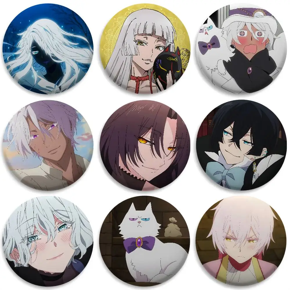 

The Case Study Of Vanitas Anime Badges Round Exquisite Badge Brooches Creative Pins For Clothes Hat Backpack Gift Accessories