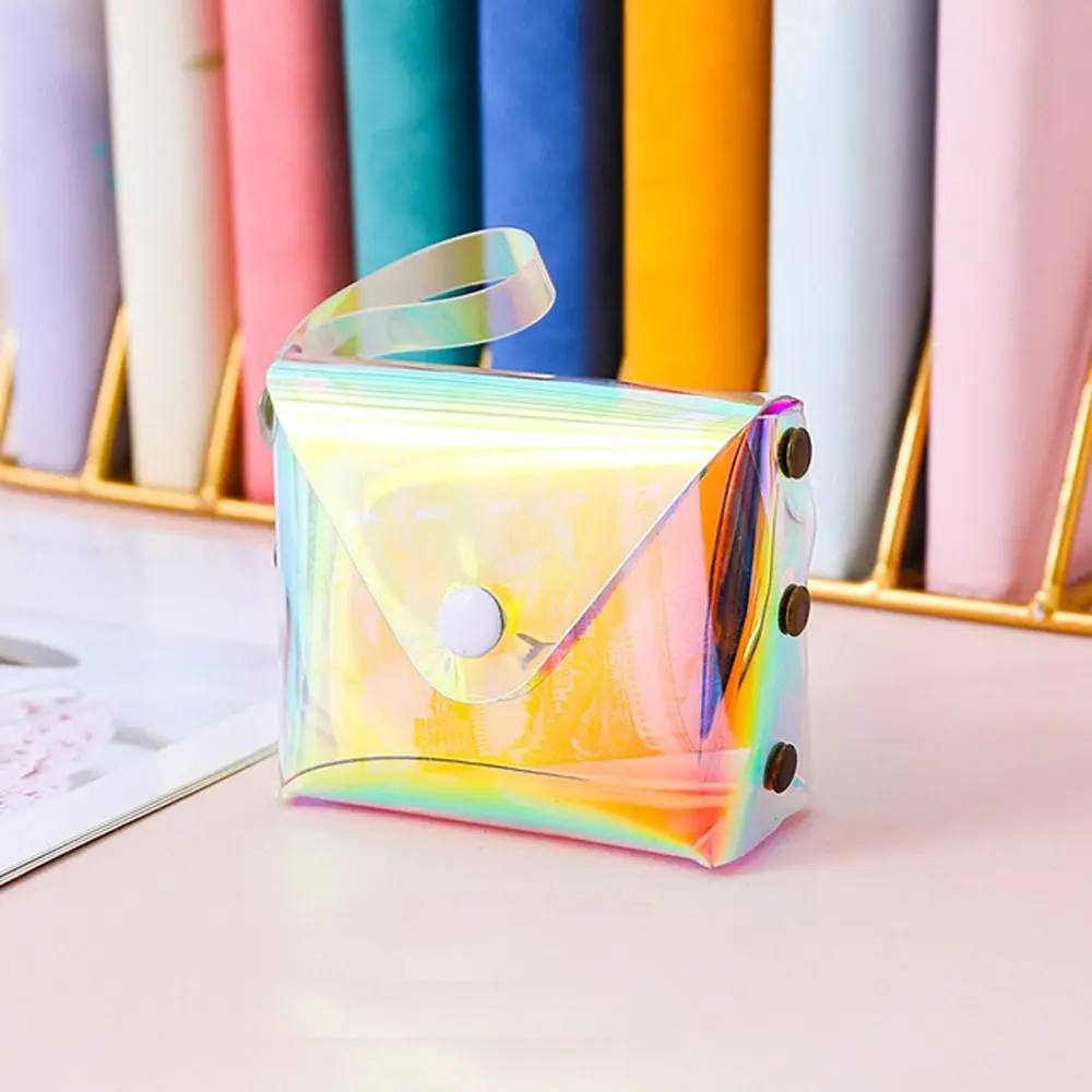 Laser Transparent Cosmetic Bag Women Small Coin Purse Large Makeup Tools PVC Storage Bag Travel Wash Bags Multi Sizes