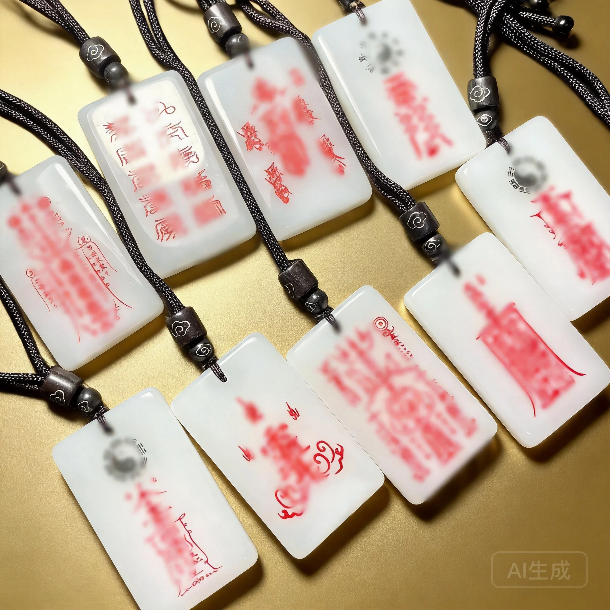 Traditional Chinese Taoist Imitation White Jade Pendant Multiple Styles Lucky Amulet Wealth Attraction Health Protection Blessin