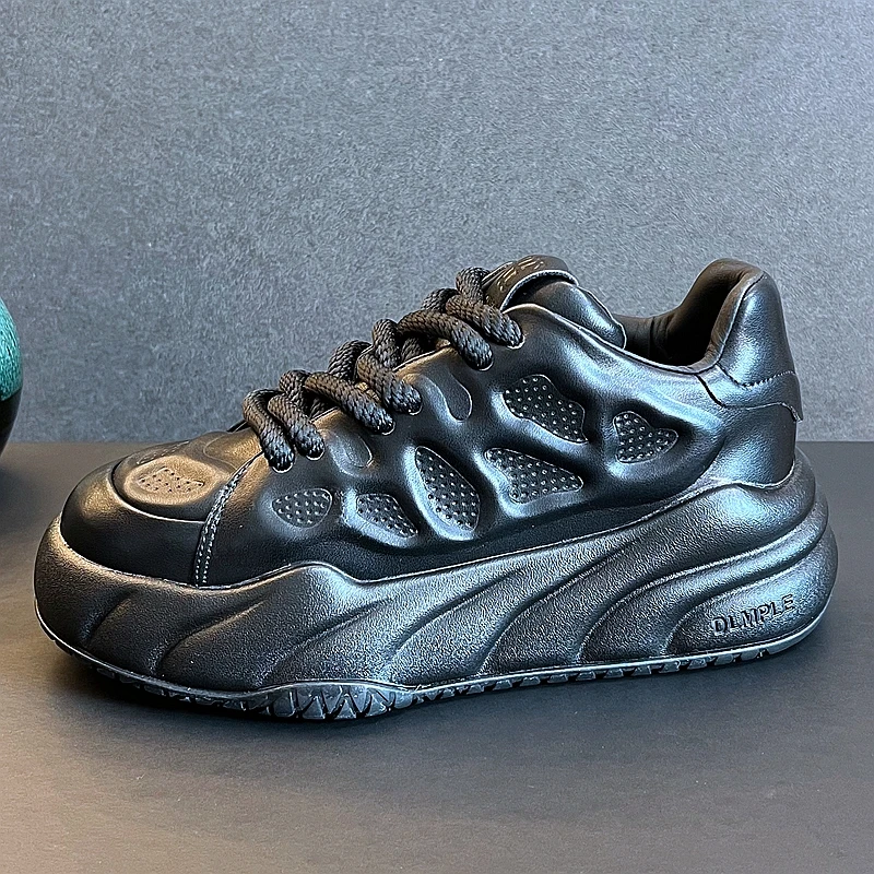 New Arrival Men Fashion Casual Dad Shoes Spring Autumn Korea Style Luxury Designer Youth Trending Popular Mesh Chunky Sneakers