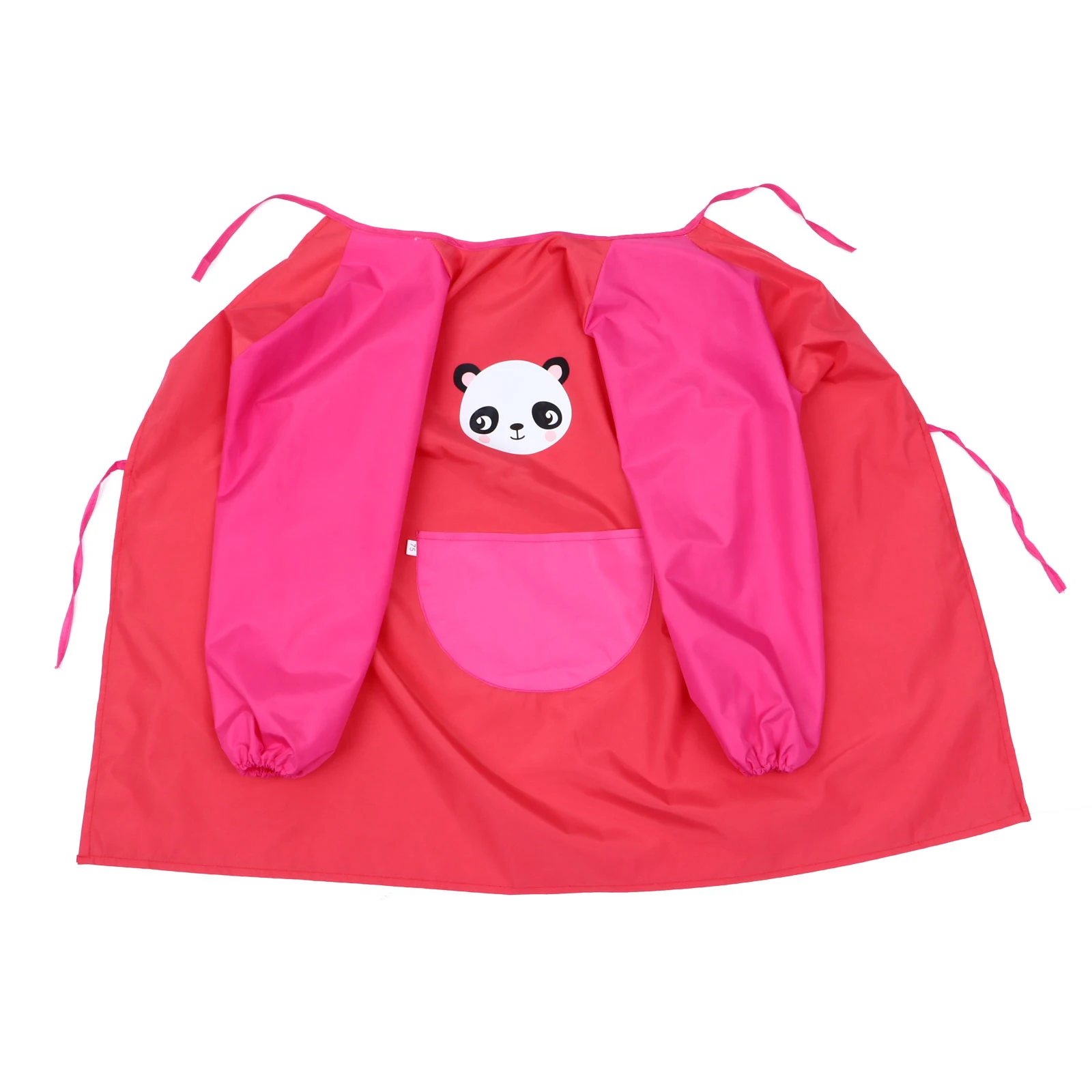 

Waterproof Apron Baby Children Long Sleeve Eating Smock High Density Woven Adjustable Band Soft Breathable Fabric Cartoon Bib