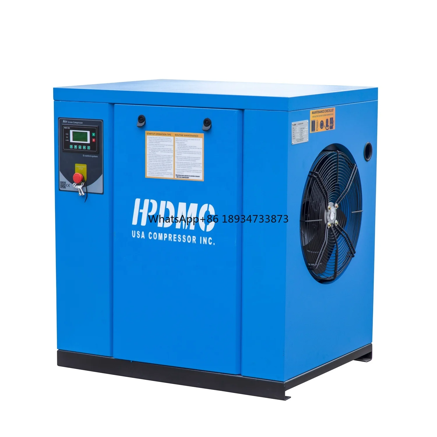 DMC PACK15 true belt driven 15kw 20hp 380V screw air compressor with high efficient pump