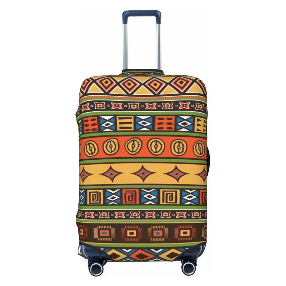 

Защитный чехол для багажа с принтом африканской кухни Анкары на заказ, милый защитный чехол для чемодана в этническом стиле в Африке для 18-32 дюймов