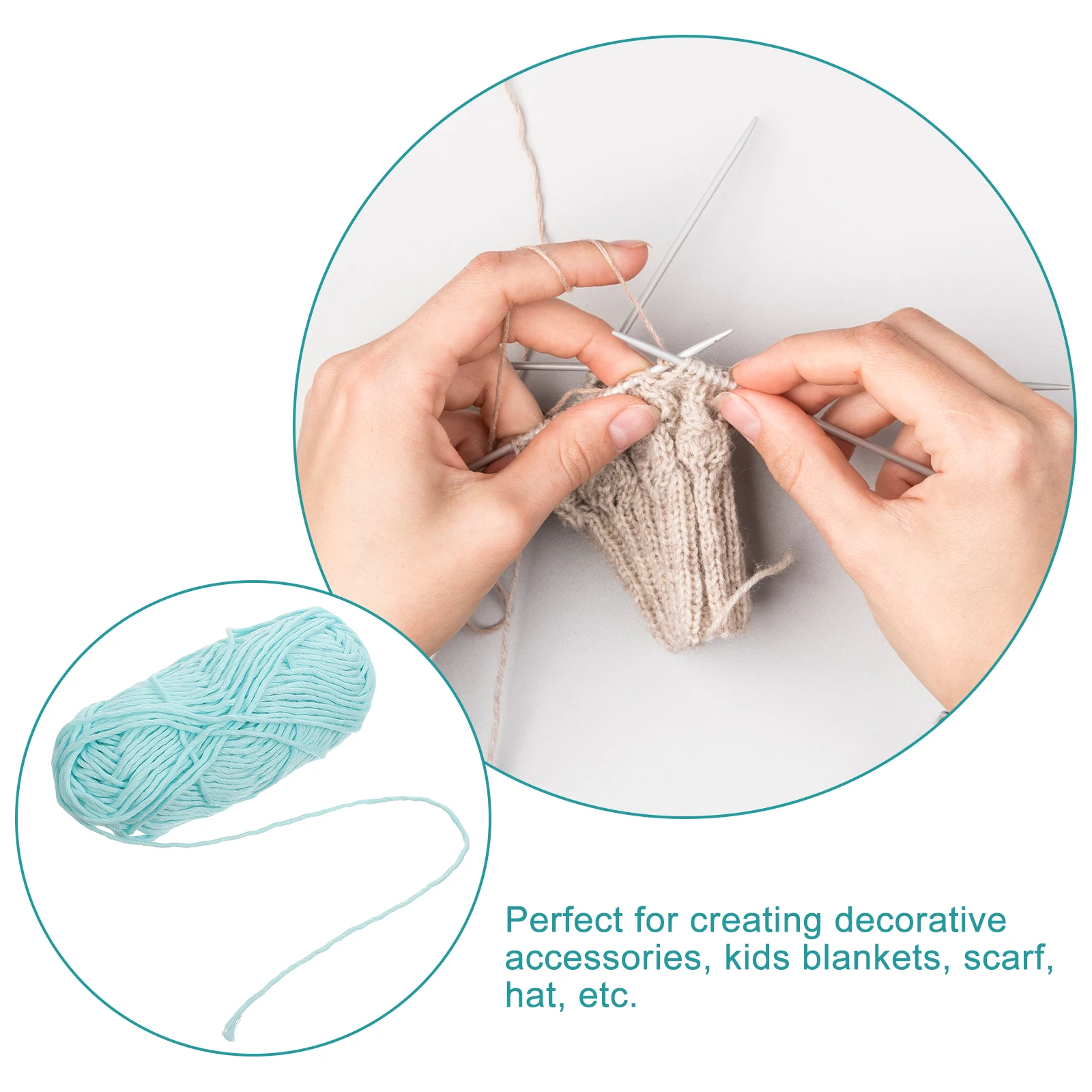 

1 Roll Glow in The Dark Yarn Soft Comfortable Crochet Knitting Yarn for Sweater Hat DIY Crafts Accessories Knitting Accessory