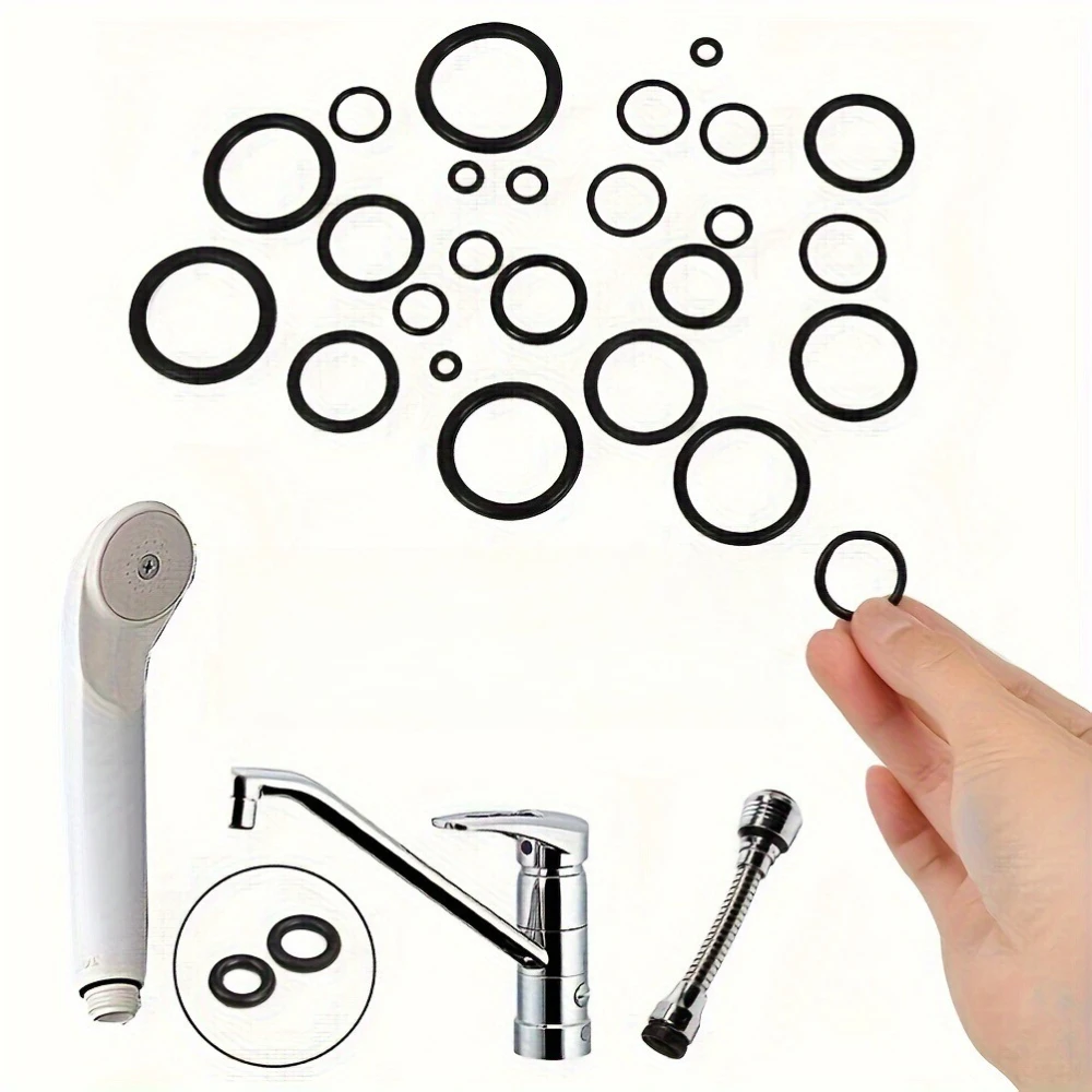 

1200Pcs Rubber Ring Sealing O-ring Gasket Repair Box Shaft Sealing Gasket Maintenance Set Suitable for Pipes Valves and Faucets