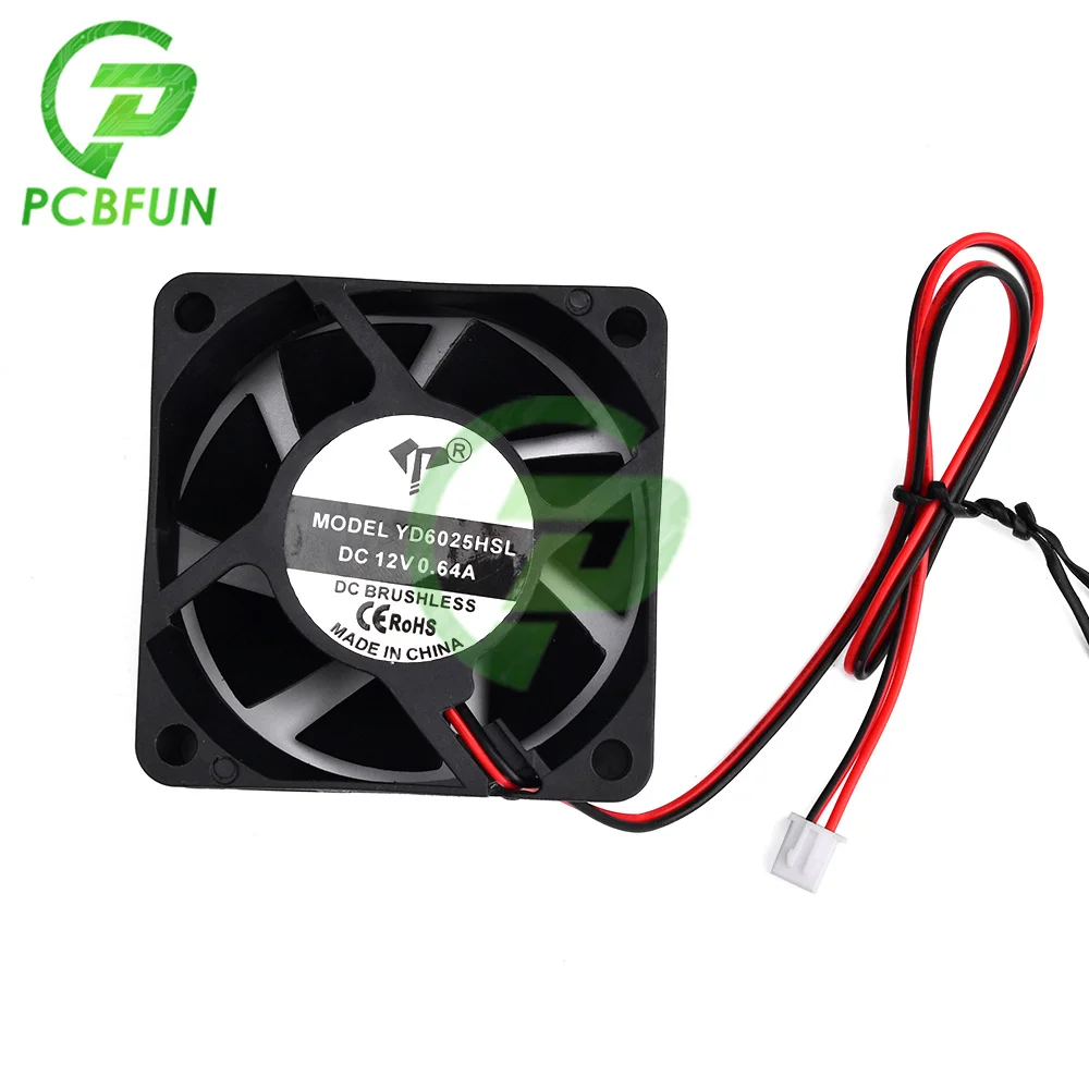 6025/12038/8025/12025/9225 5V/12V Cooling Turbo Fan Plastic Fans for Extruder DC Cooler Blower Brushless 3D Printer Parts