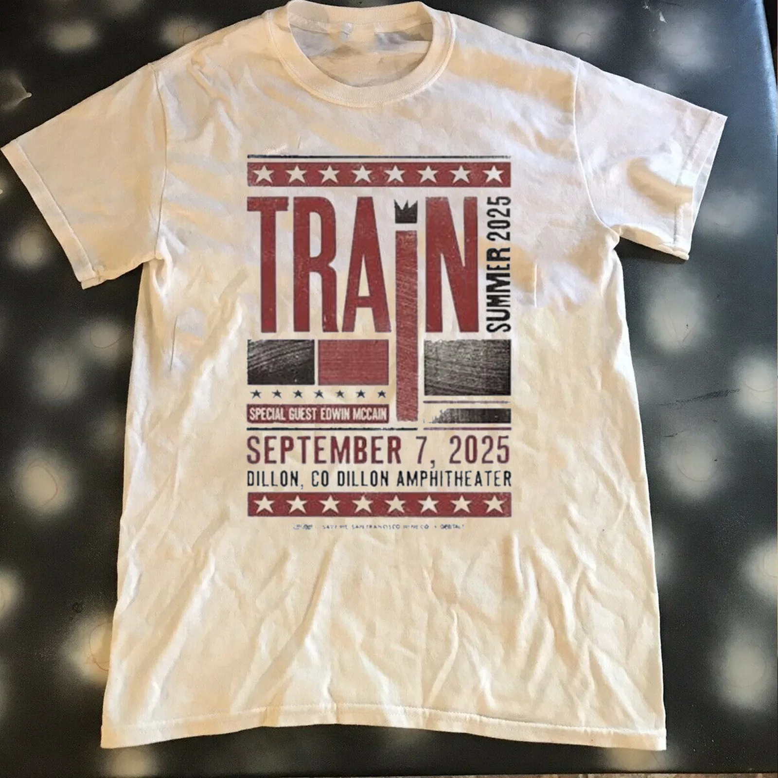 تي شيرت Train Summer Tour 2025 بجميع المقاسات S M L 2345XL بأكمام قصيرة EE18