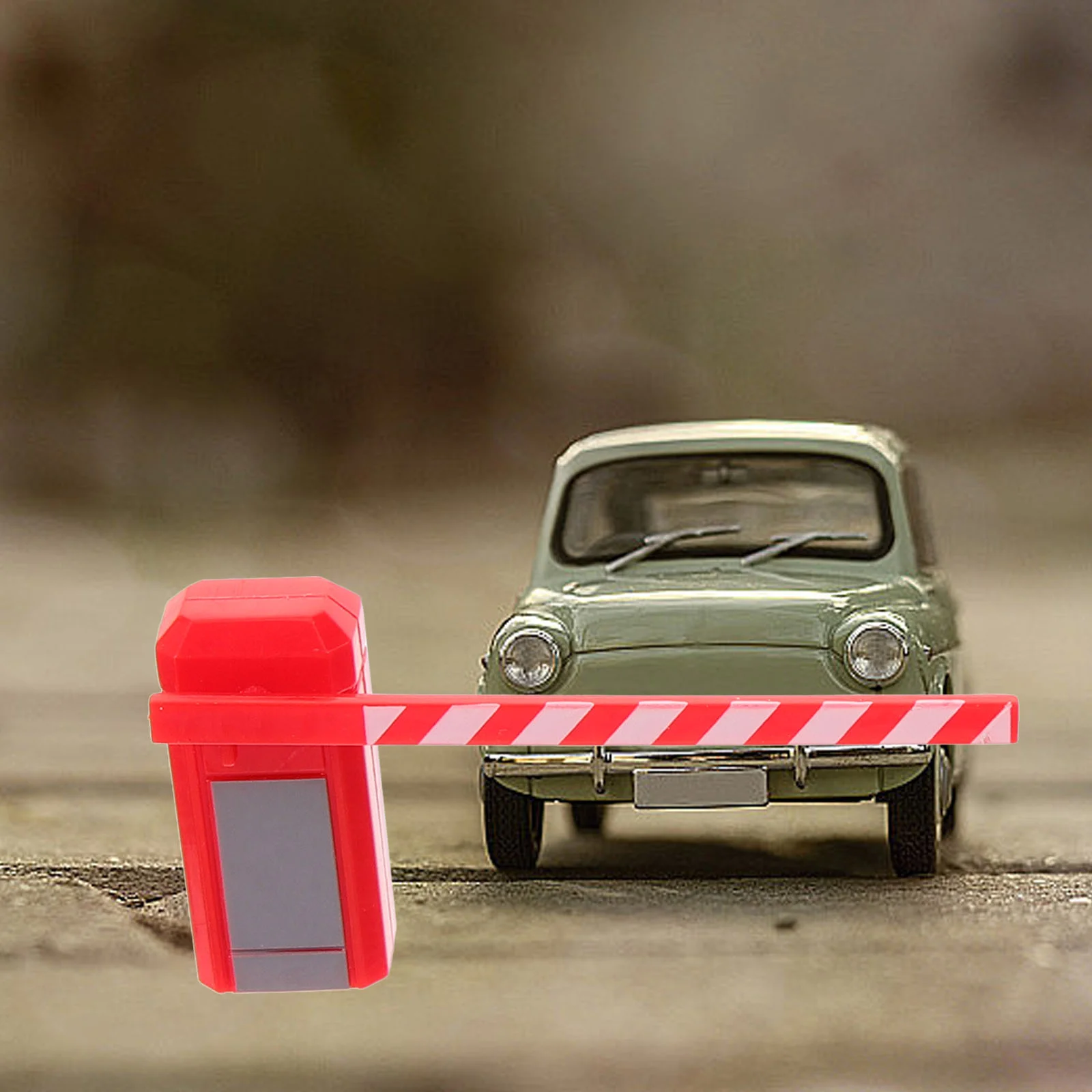 Parcheggio Segnaletica stradale Barricata in miniatura Il traffico della recinzione Modelli Coni di simulazione Barriera in plastica Giocattolo per bambini Giocattoli per recinzione