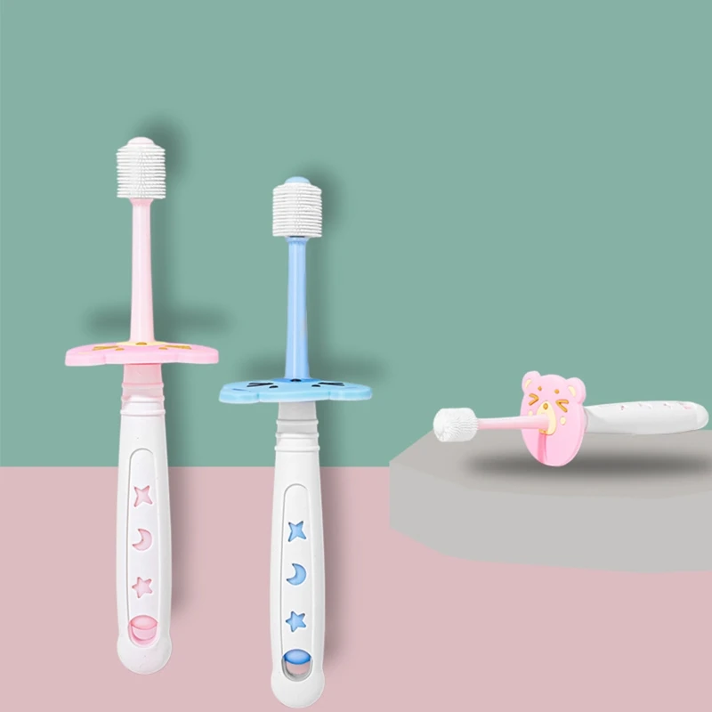 Baby Toothbrush 360 Degree for Nano Teethbrush Soft Bristles 1-6 Years Old Children Toothbrush Dental Care Cleaning