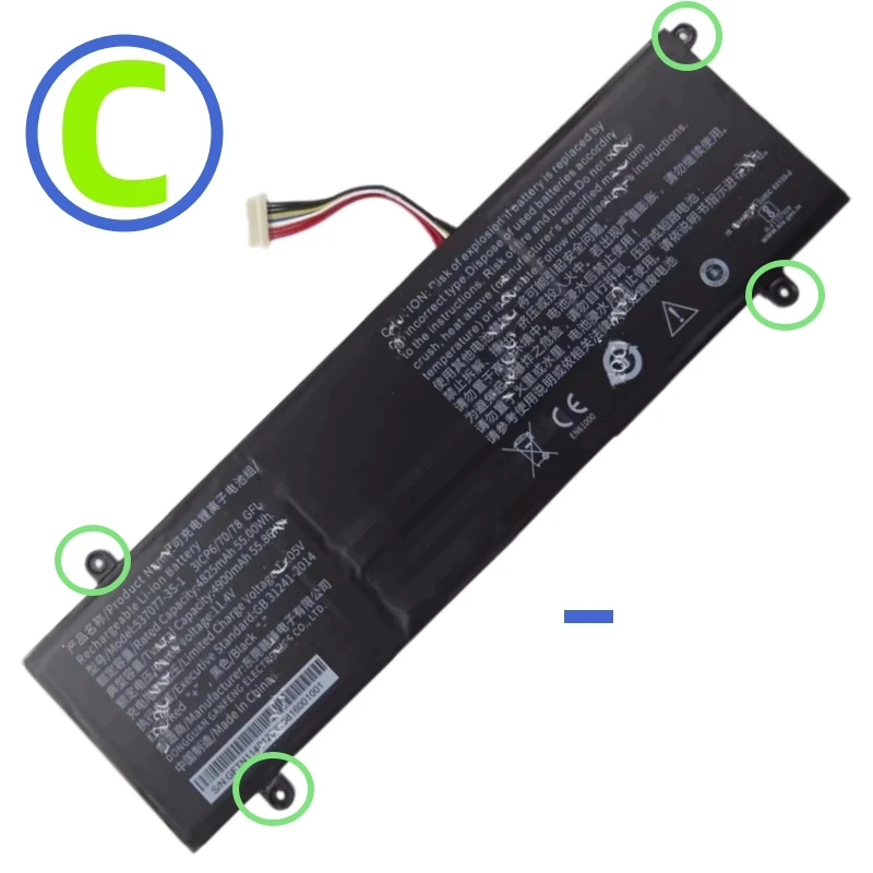 Imagem -05 - Bateria do Portátil para Infinix Inbook x1 Xl11 x2 Mais Xl21 i3 i5 Pro i7 Gao Cheng Sixwave F14tg Nm14ic1 5370773s-1 537077-3s Nm14ic1