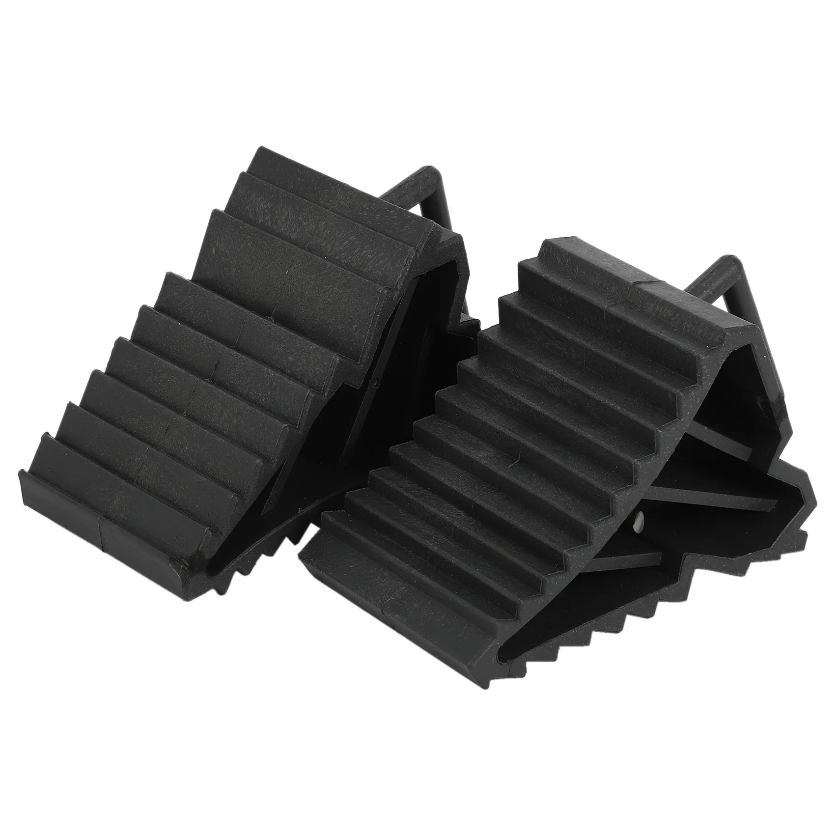 

2Pcs Antislip Vehicle Car Truck Wheel Tire Chock Stop Block Black-A74F