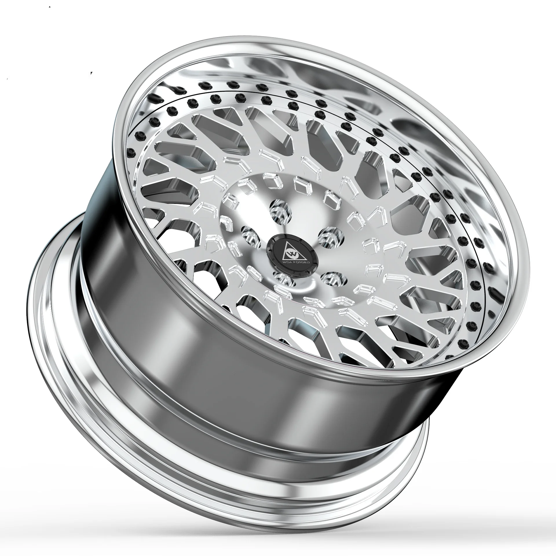

High Quality Customized Two Piece Luxury Limousines Car Forged Alloy Chrome Wheels Rims R18 R19 R20 R21 R22