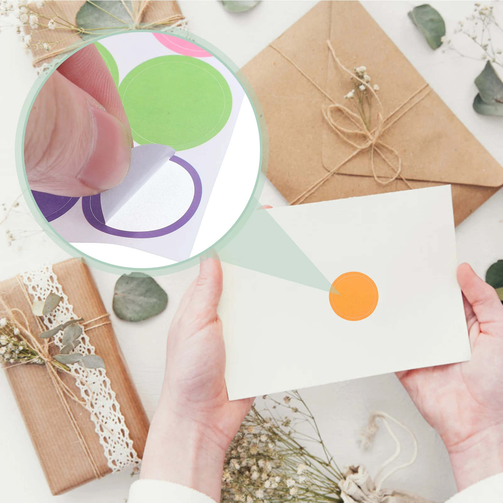 

20 Sheets Color Dot Label Stickers Bright Round Stickers for Home Seasoning Store Classification Round Labels Adhesive Dot Label