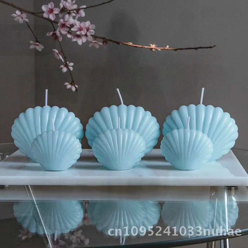 

Mini Ocean Wind Shell Scented Candle Soy Wax Smokeless Handmade Cylindrical Fragrance Cross-border Distribution Small & Large