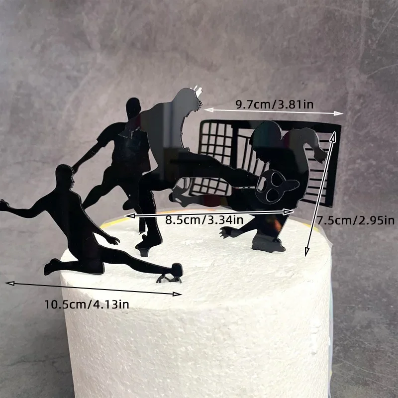 Fußball Junge Kuchen Topper Fußballspieler Puppe Dekor für Geburtstag Party Sport Thema Kinder Feier liefert Cupcake Dekor – Detail 14