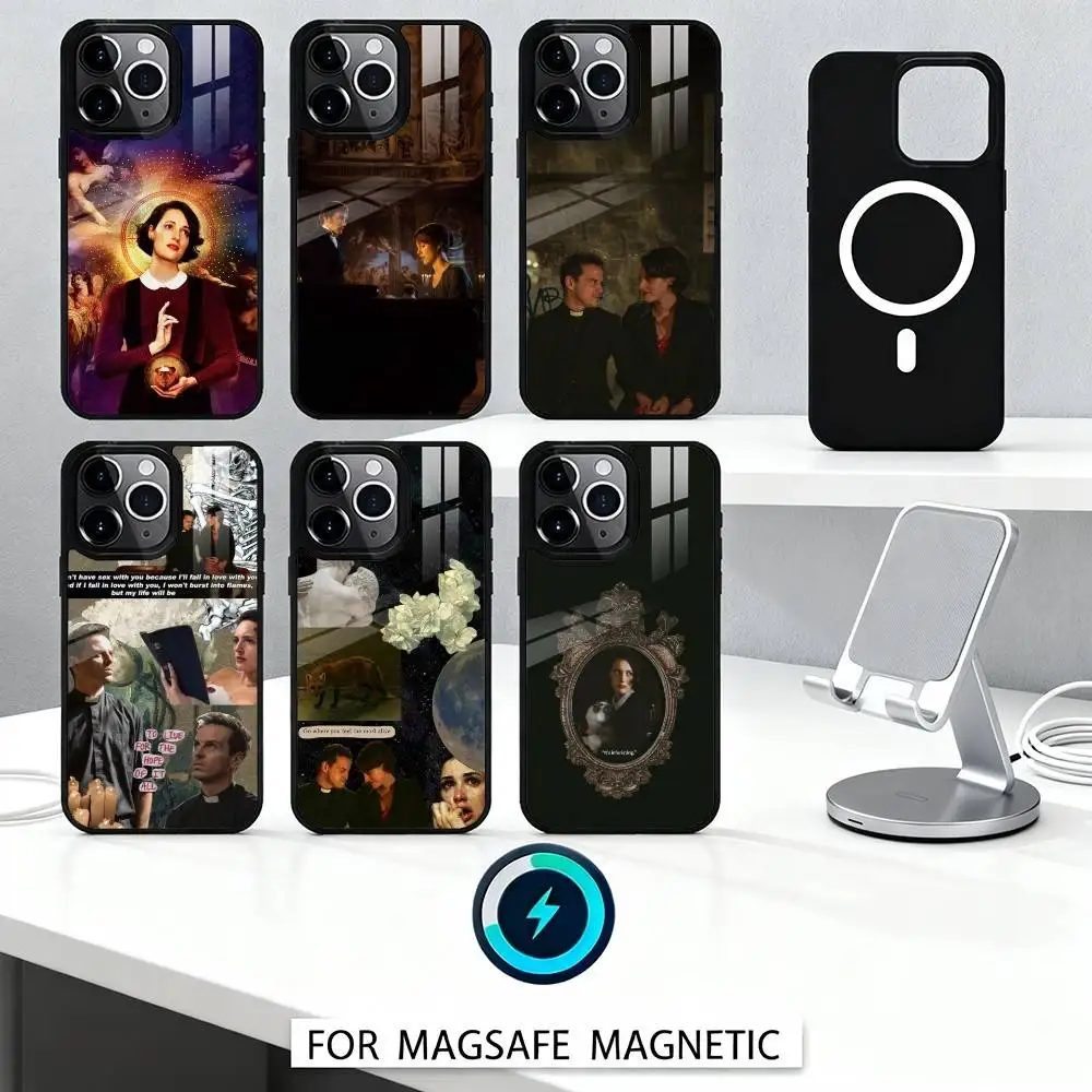

TV F-Fleabag-ES Show Phone Case Magnetic For iPhone17 16 15 14 13 12 Pro Max For Magsafe Wireless Charging Cover