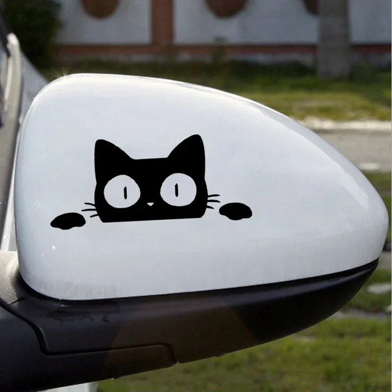 Car Sticker Vinyl Surprise Cat Peeking Stickers and Decals Funny 3D  on  Styling Creative 14CM*6.2CM PVC