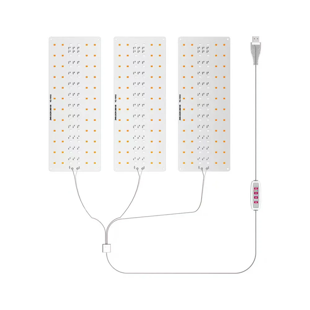 Luce di crescita a LED per interni USB Quantum Board Pianta Illuminazione supplementare Lampada per piante sospesa 5V per giardinaggio interno
