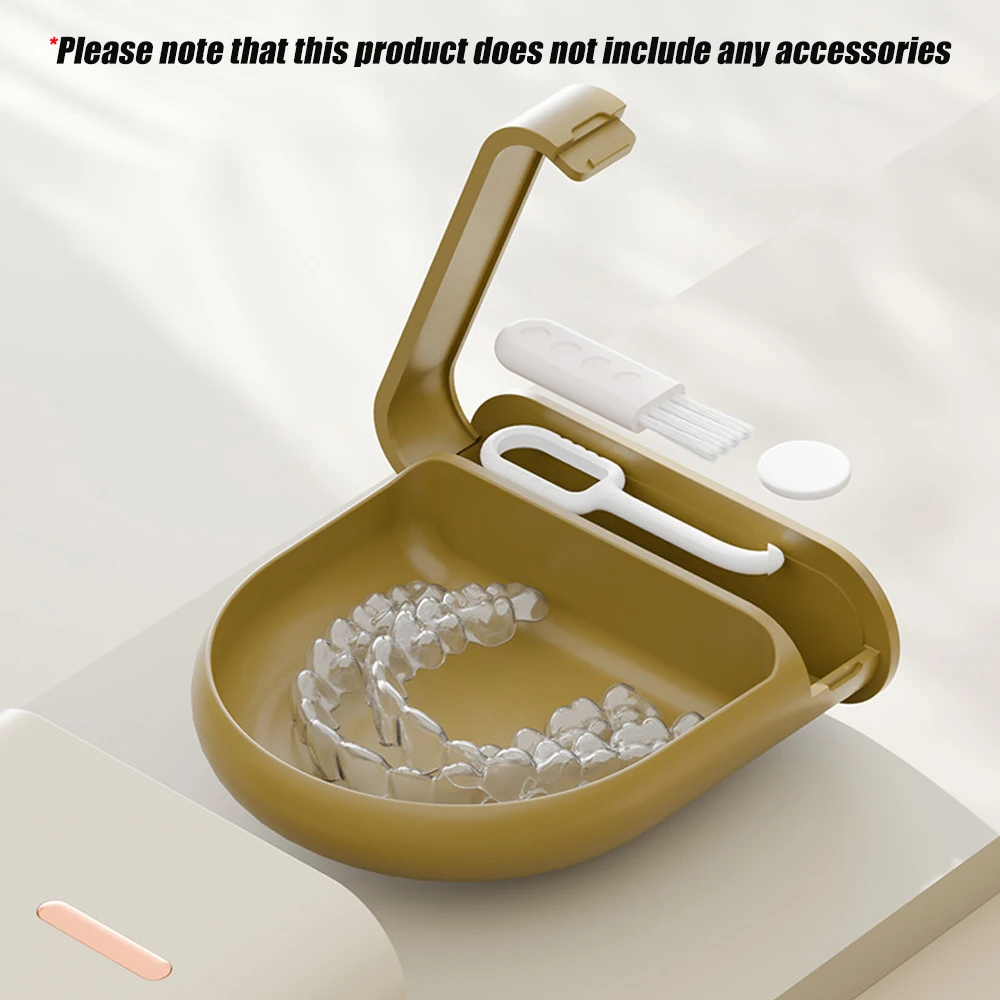 1pcs  Slim Aligner Case with Vent Holes Retainer Case Compatible with Mouth Guard Case Retainer Case with Retainer