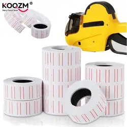 10 Rolls (500 Labels/Roll) White Self Adhesive Price Label Tag Sticker Office Supplies 20x12mm Price Label Paper Tag Sticker