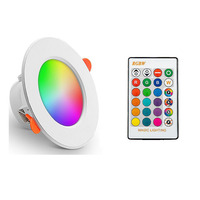 10W 15W AC 220V Smart Ceiling Lamp Indoor Round Recessed Spot LED APP Control RGBCW Color Changing Dimmable Ceiling Light