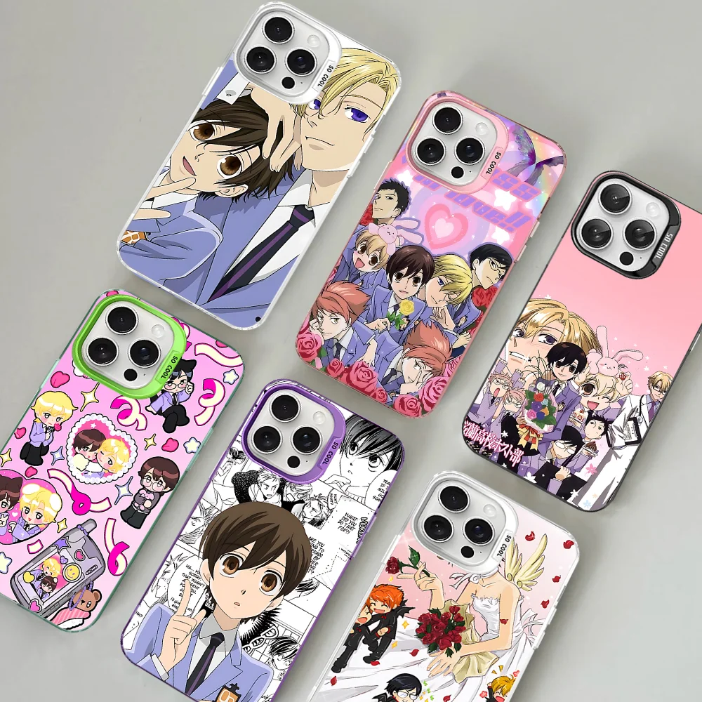 

Anime Ouran High School Host Club Phone Case For IPhone 16 15 14 13 12 11 Pro Max XR XSMAX 8 7 Plus Matte Shockproof Back Cover